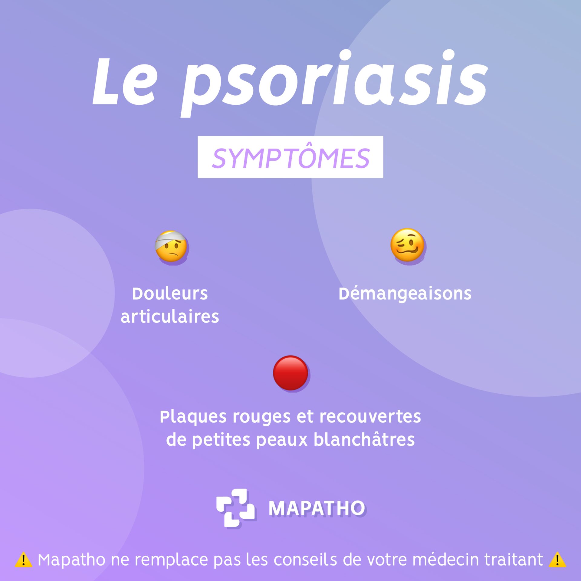 Les symptomes du psoriasis Les symptomes du psoriasis