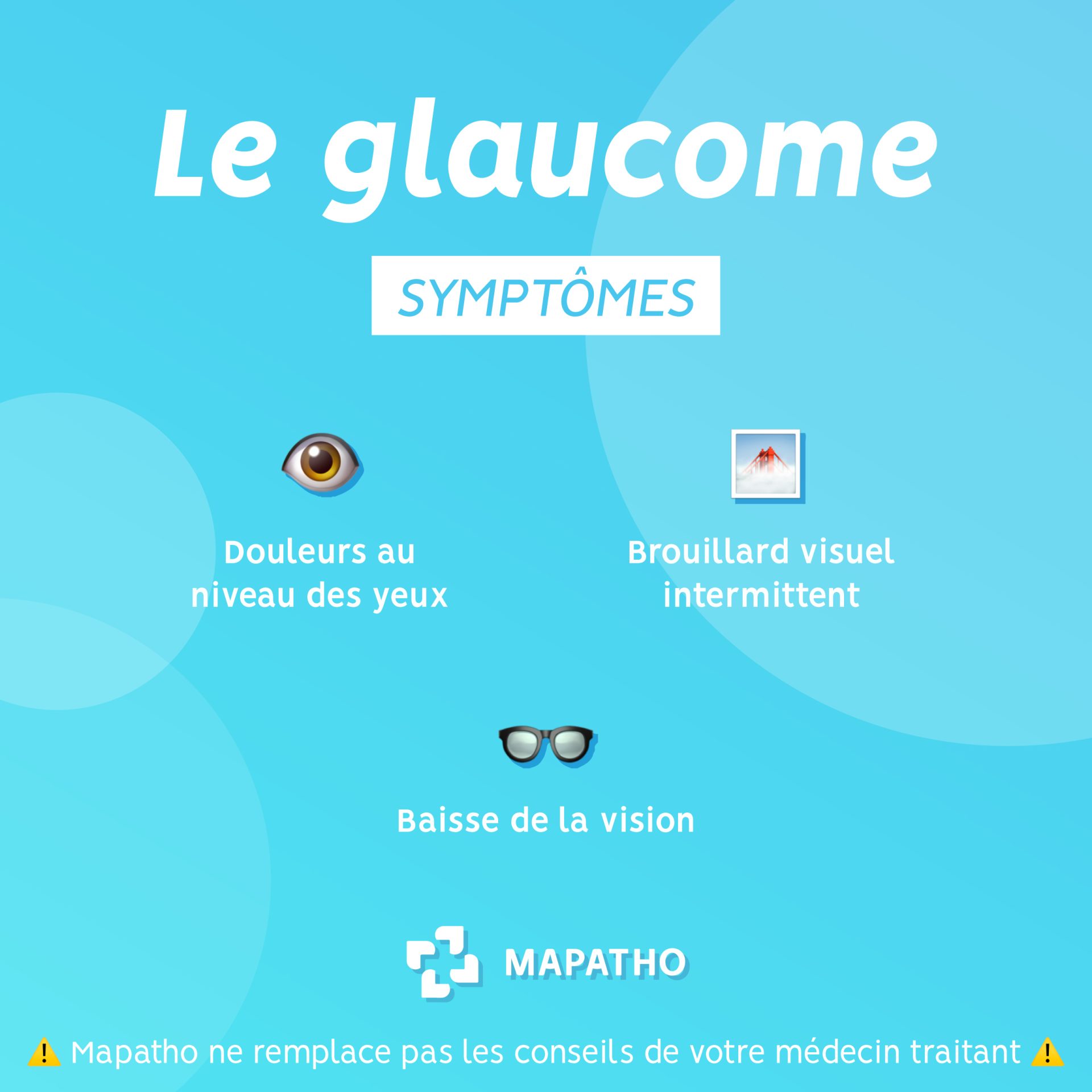 symptomes-glaucome Les symptômes du glaucome
