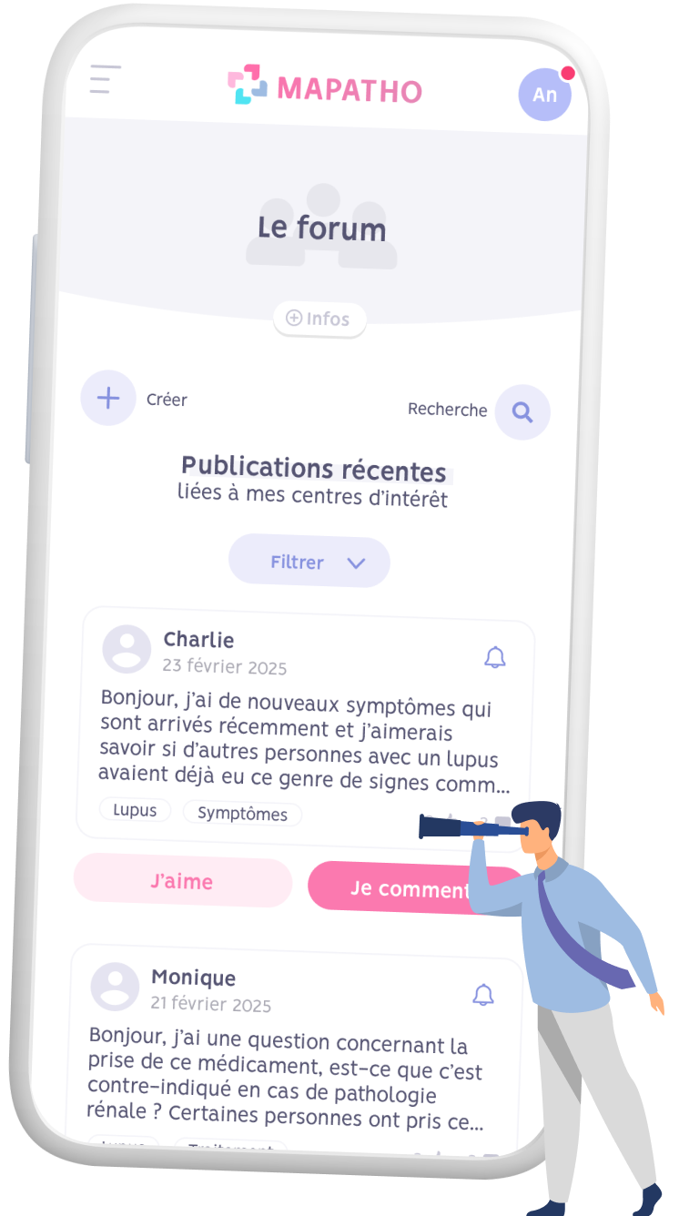visuel-5 Visuel de l'application (fonctionnalité "Forum")